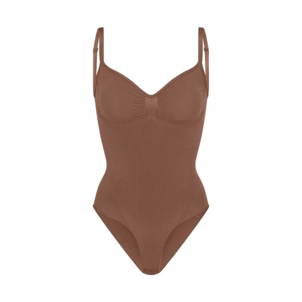 SKIMS SEAMLESS SCULPT Brief Bodysuit - Jasper Size S NWT #0007